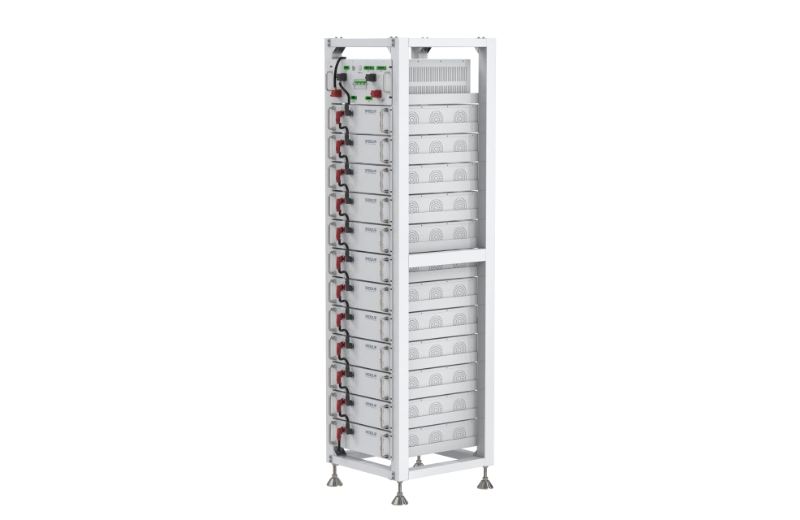 System magazynowania energii w szafie rackowej